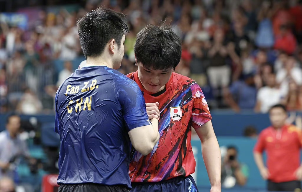 法国队碾压韩国队,张本智和高光表现 法国队碾压韩国队,张本智和高光表现