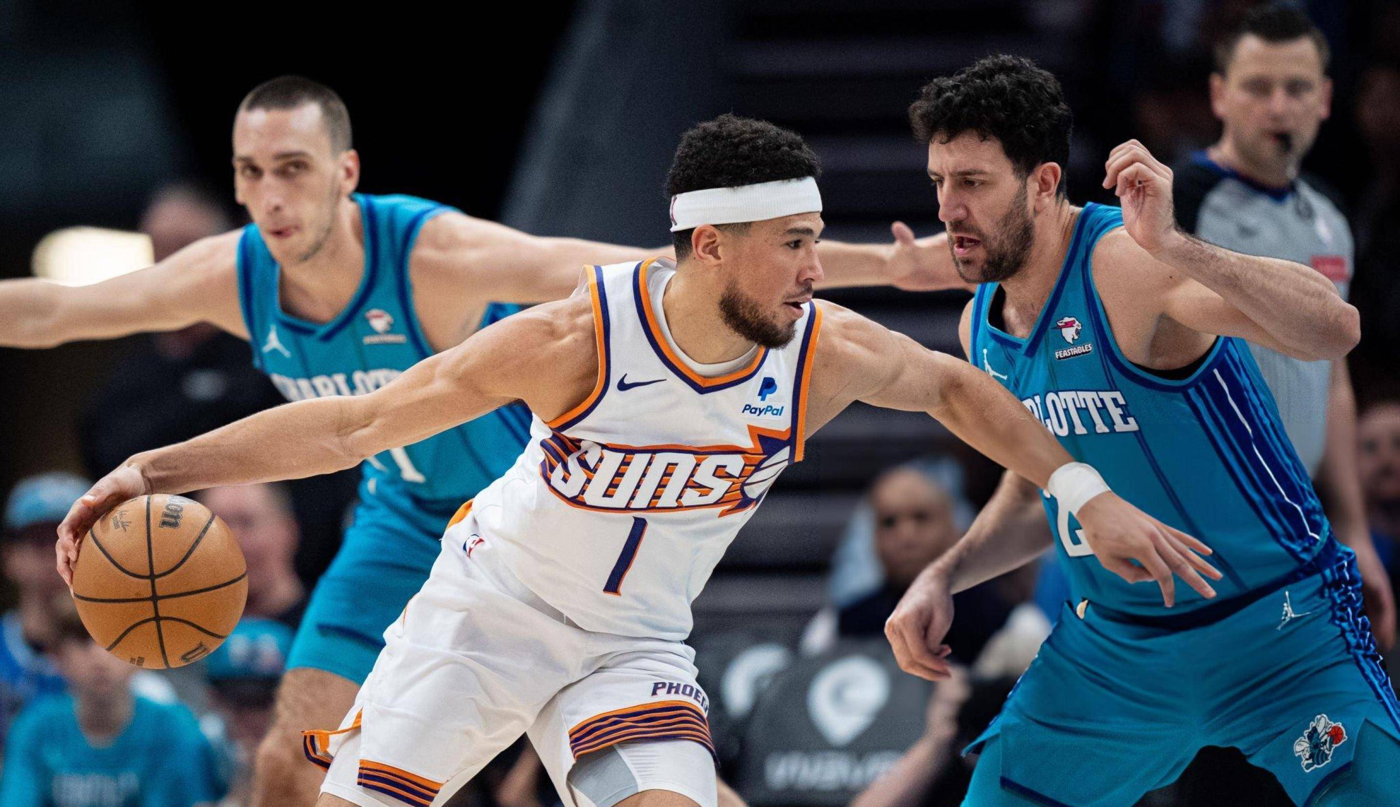 太阳击败黄蜂，布克助攻助球队逆转！